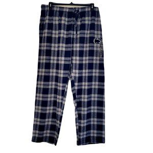 Concept Sports Penn State Nittany Lions Blue & Gray Plaid Sleepwear Pants XXL